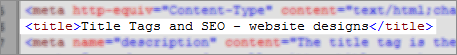 how to use the title tag on your web pages for best SEO search engine optimisation